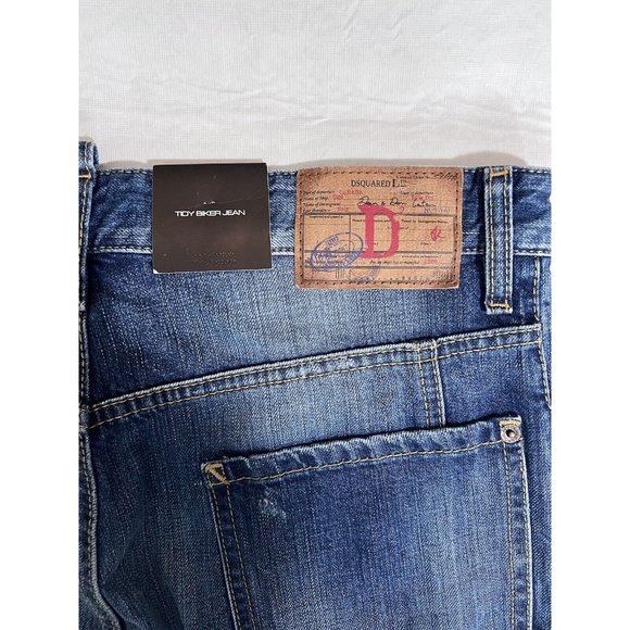 DSQUARED2 Mens Tidy Biker Jeans IT48 W34 Denim S71LA0892S30309470 NWT - Picture 15 of 16